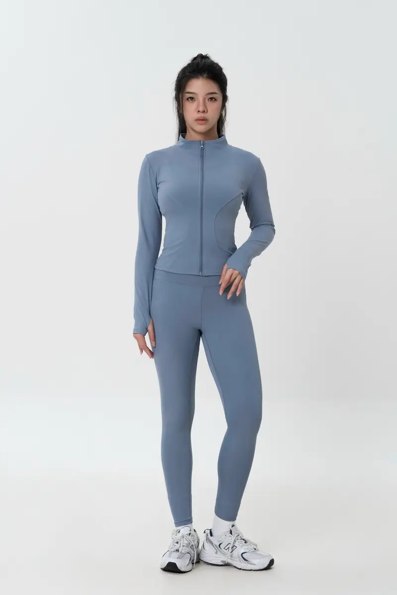 Yoga Zip-Up Jacket and Slim Jogger Set