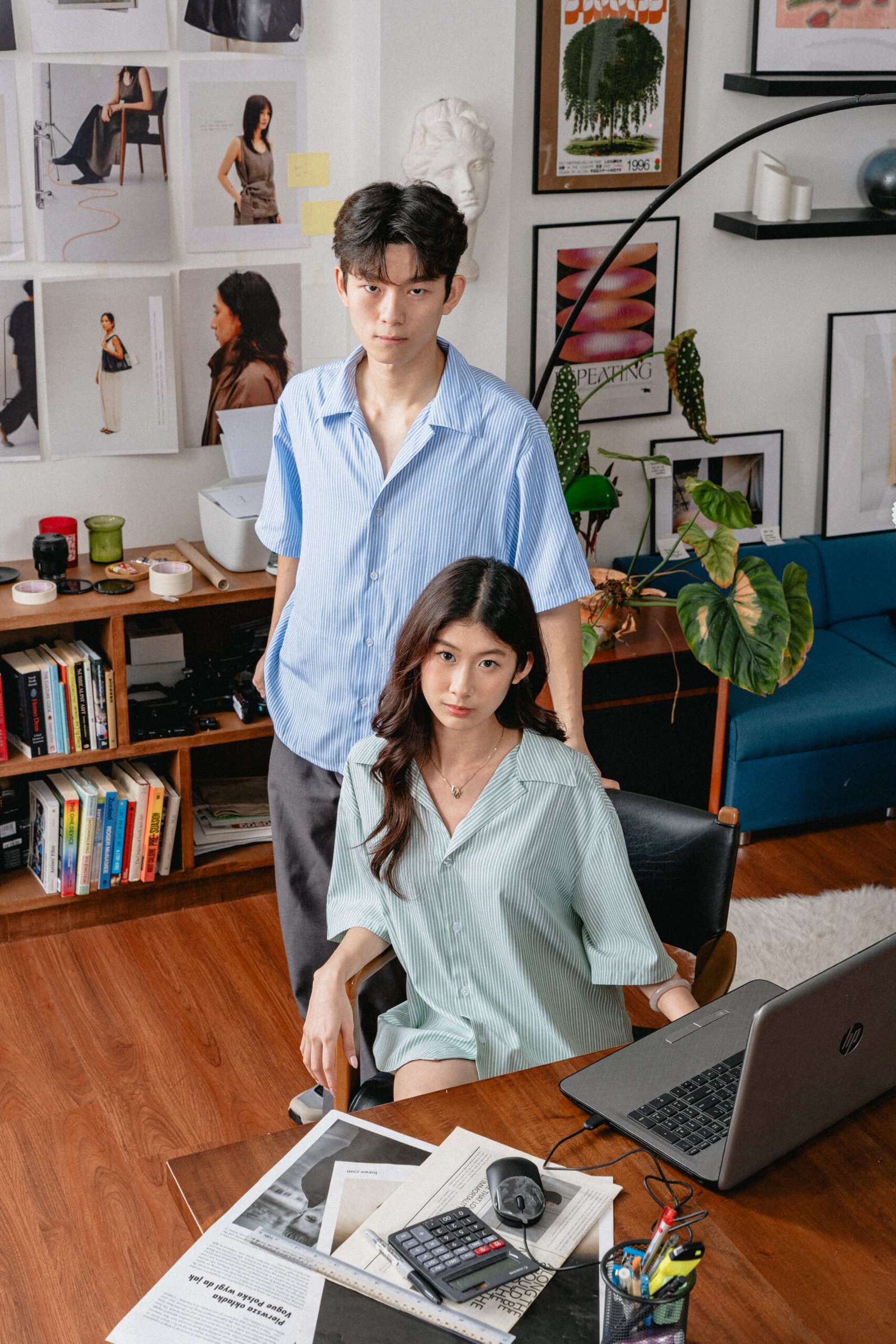 Striped Short Sleeve Loose Fit Casual Shirt