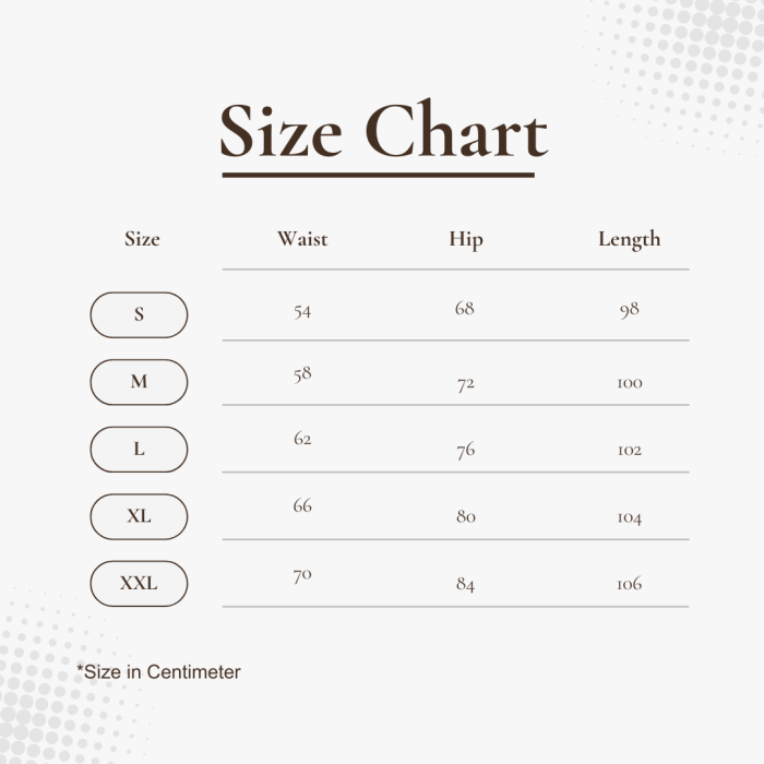 YOGA Skirt Pant Size chart (1)